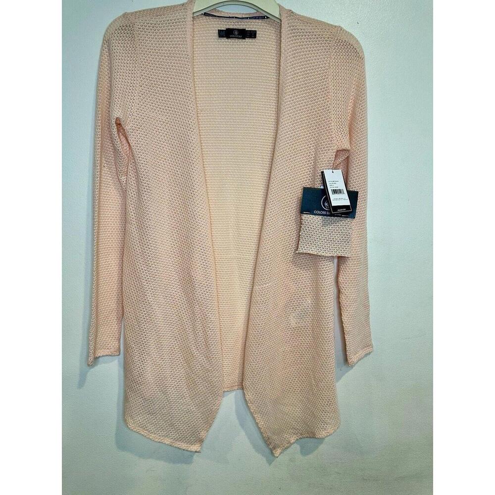 Volcom Women’s Cardigan Peach Knit STYLE:B0732209  SIZE: S GO GO WRAP NWT